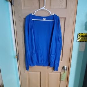 Blue cardigan